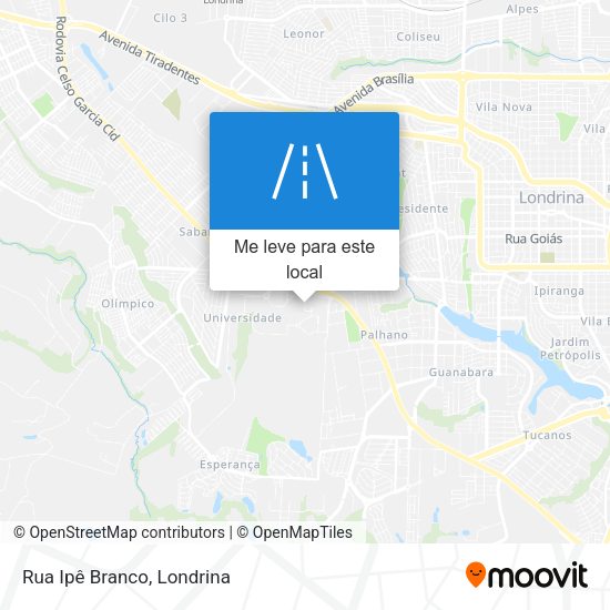 Rua Ipê Branco mapa