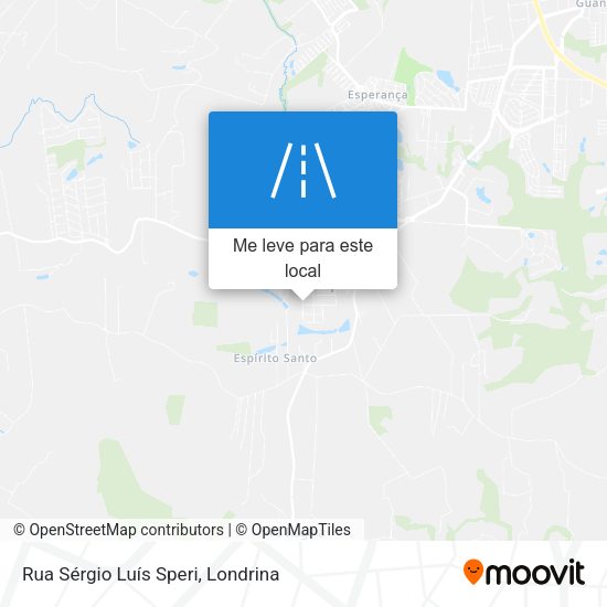 Rua Sérgio Luís Speri mapa