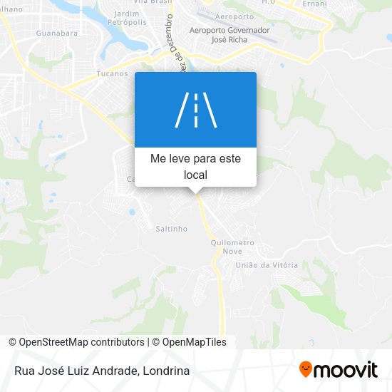 Rua José Luiz Andrade mapa