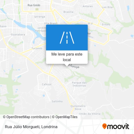 Rua Júlio Morgueti mapa