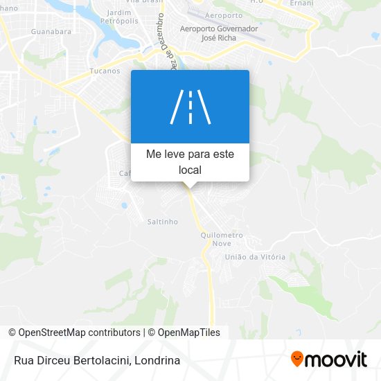 Rua Dirceu Bertolacini mapa