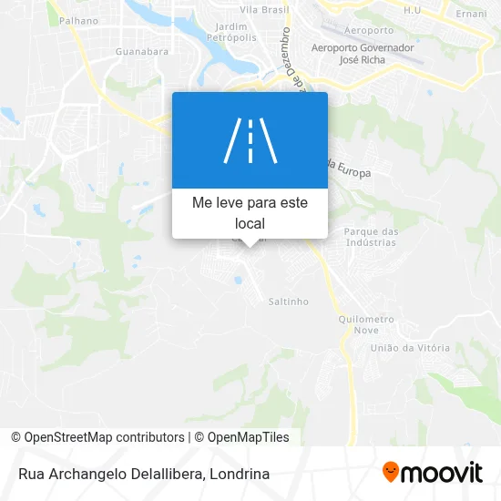 Rua Archangelo Delallibera mapa