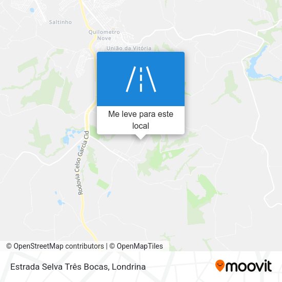 Estrada Selva Três Bocas mapa