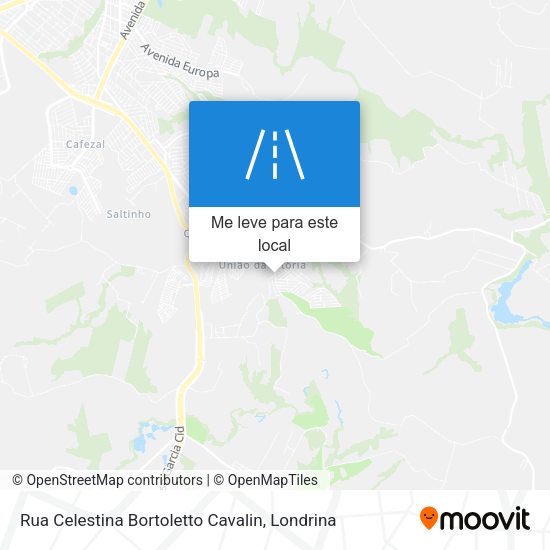 Rua Celestina Bortoletto Cavalin mapa