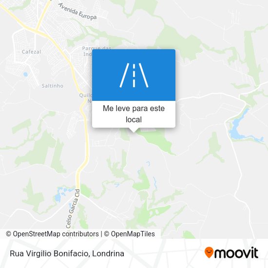 Rua Virgilio Bonifacio mapa