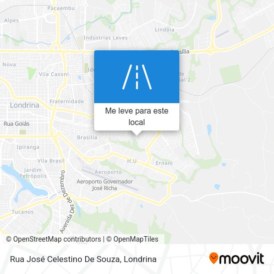 Rua José Celestino De Souza mapa