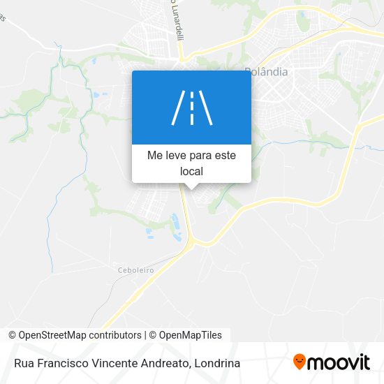 Rua Francisco Vincente Andreato mapa