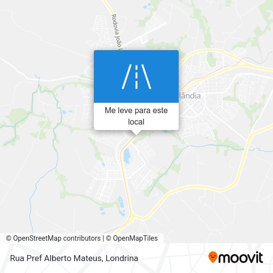 Rua Pref Alberto Mateus mapa