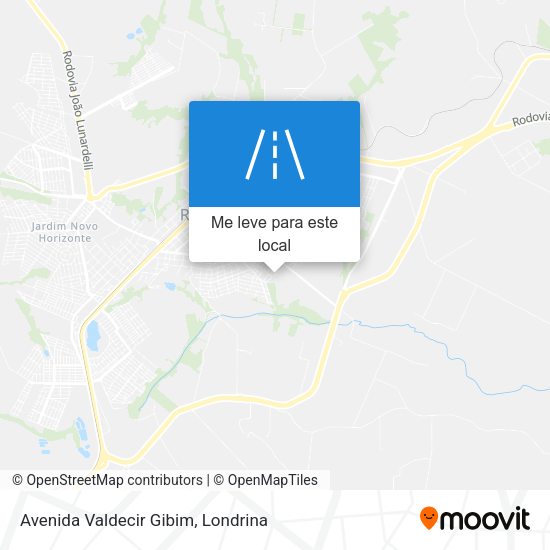 Avenida Valdecir Gibim mapa