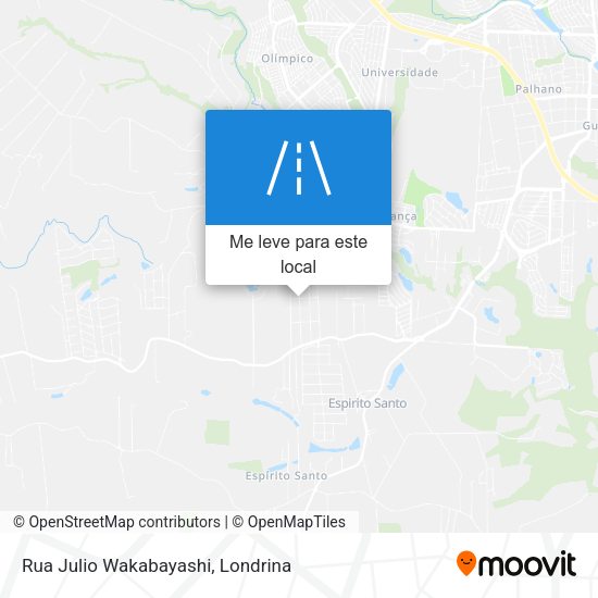Rua Julio Wakabayashi mapa