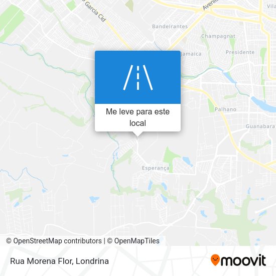Rua Morena Flor mapa