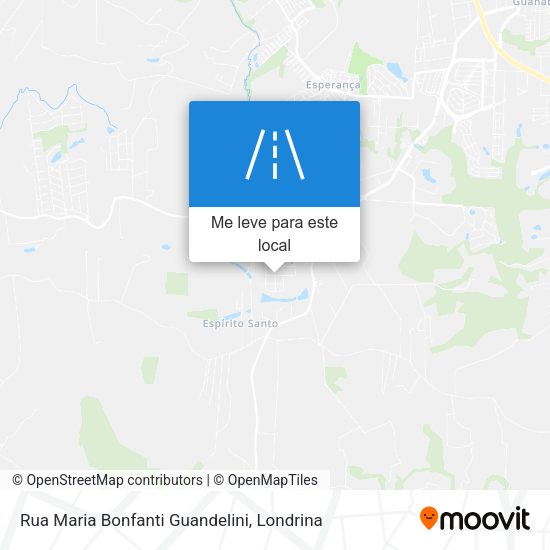 Rua Maria Bonfanti Guandelini mapa