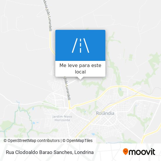 Rua Clodoaldo Barao Sanches mapa