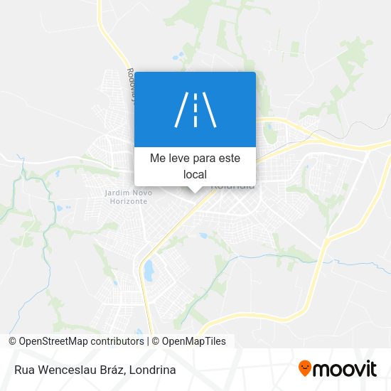 Rua Wenceslau Bráz mapa
