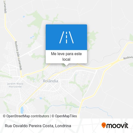 Rua Osvaldo Pereira Costa mapa