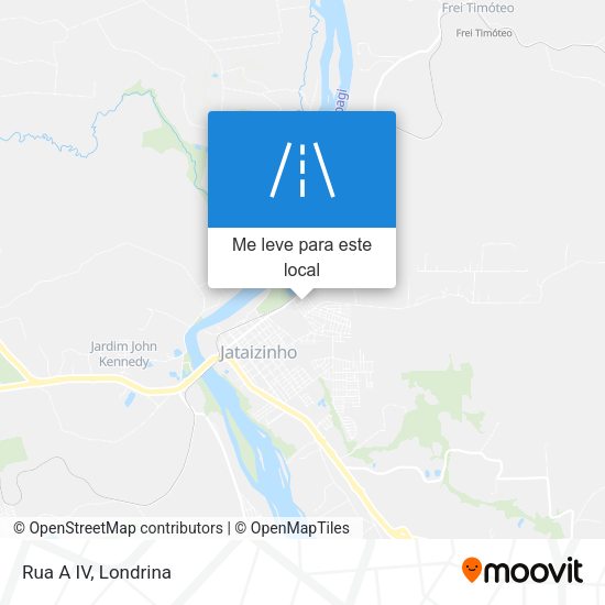 Rua A IV mapa