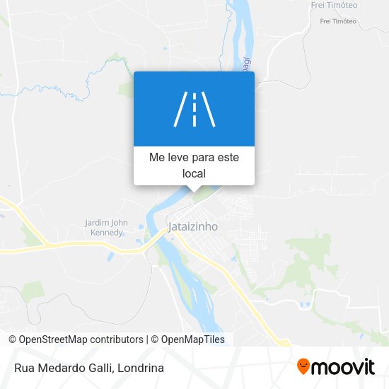 Rua Medardo Galli mapa