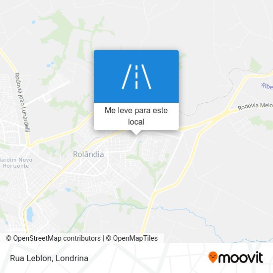 Rua Leblon mapa