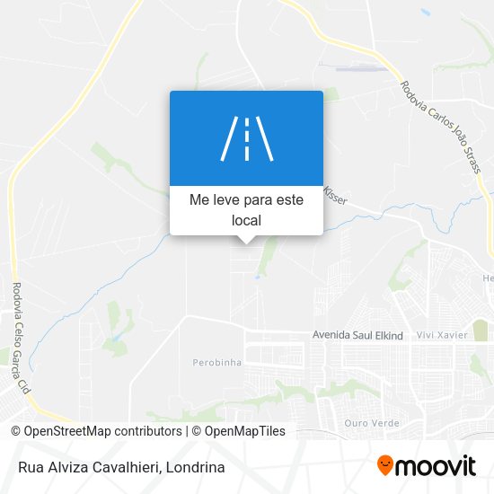Rua Alviza Cavalhieri mapa