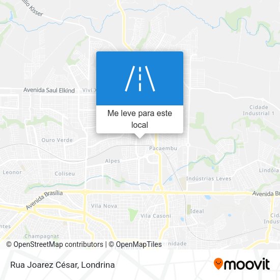 Rua Joarez César mapa