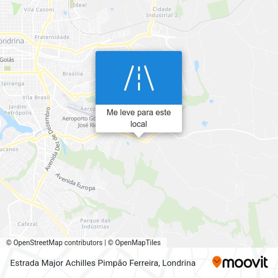 Estrada Major Achilles Pimpão Ferreira mapa