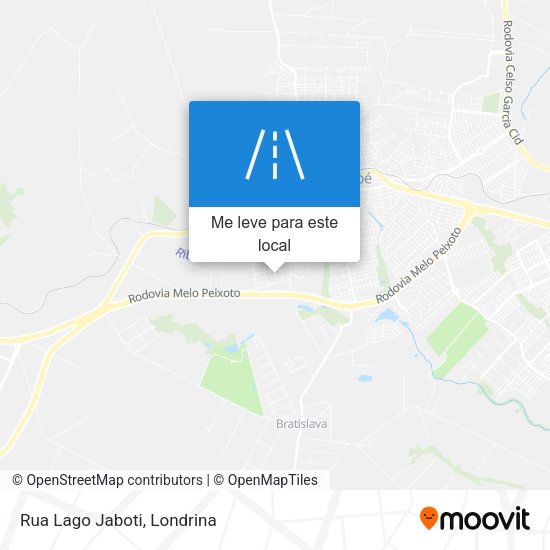 Rua Lago Jaboti mapa