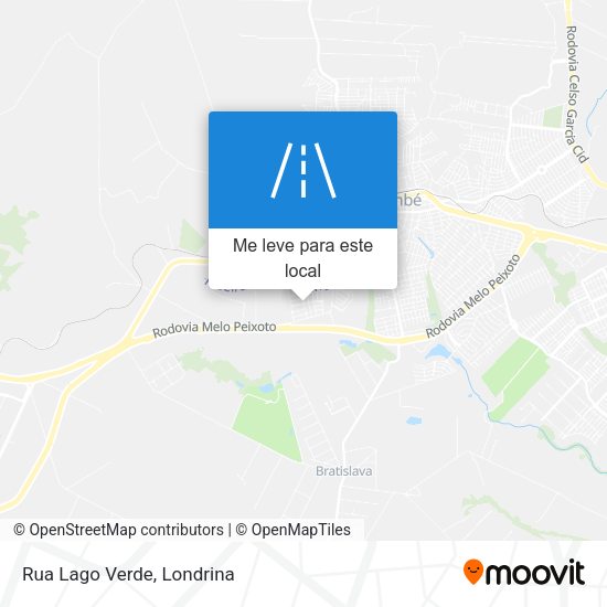 Rua Lago Verde mapa