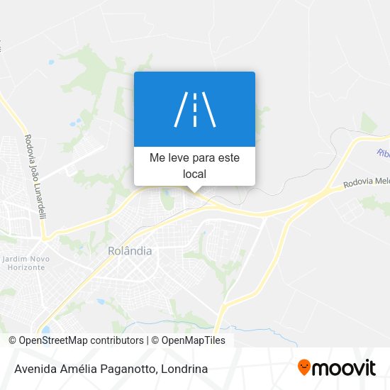 Avenida Amélia Paganotto mapa