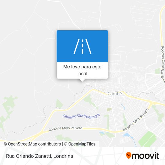 Rua Orlando Zanetti mapa