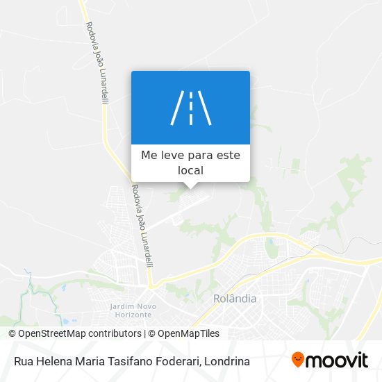 Rua Helena Maria Tasifano Foderari mapa