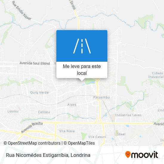 Rua Nicomédes Estigarríbia mapa