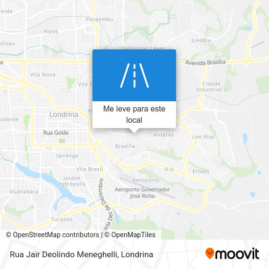Rua Jair Deolindo Meneghelli mapa