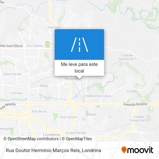 Rua Doutor Hermínio Marços Reis mapa