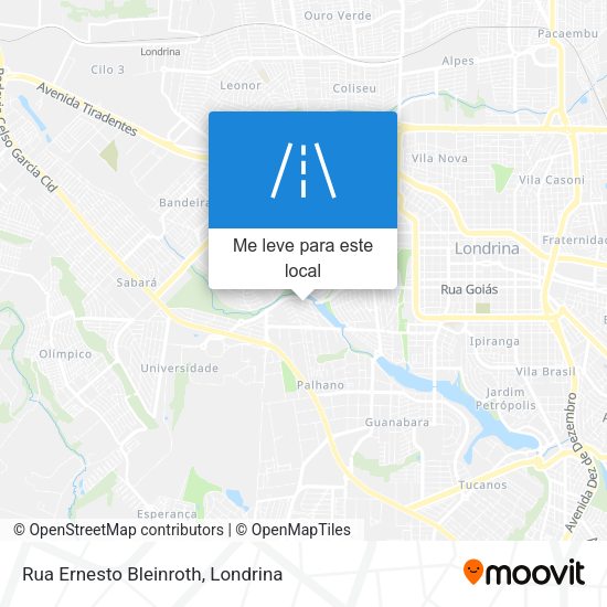 Rua Ernesto Bleinroth mapa