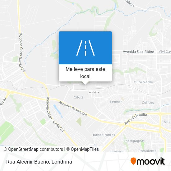 Rua Alcenir Bueno mapa