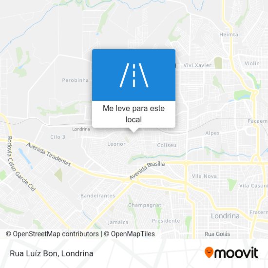 Rua Luíz Bon mapa