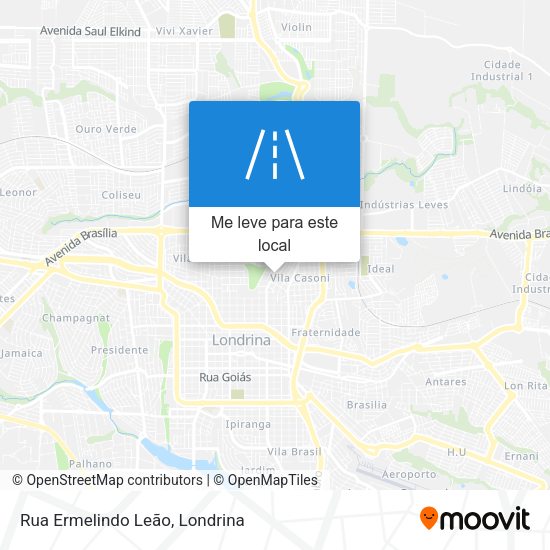 Rua Ermelindo Leão mapa