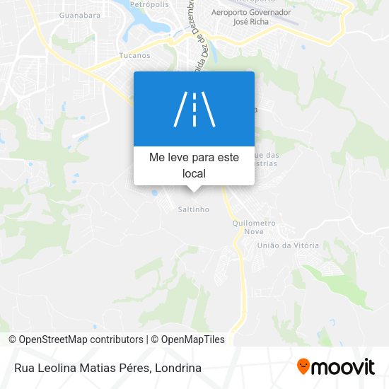 Rua Leolina Matias Péres mapa