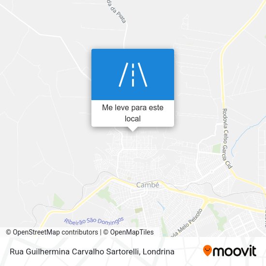Rua Guilhermina Carvalho Sartorelli mapa
