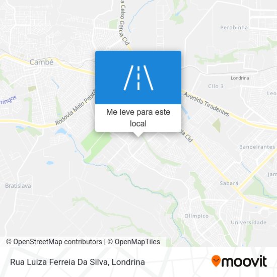 Rua Luiza Ferreia Da Silva mapa