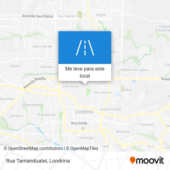 Rua Tamanduateí mapa