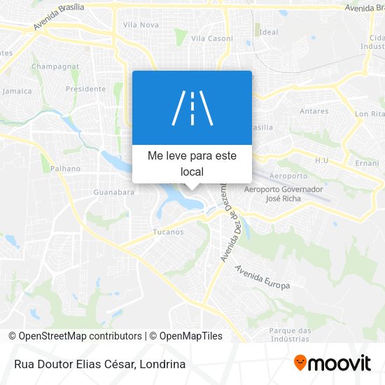 Rua Doutor Elias César mapa