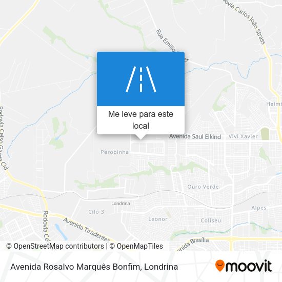 Avenida Rosalvo Marquês Bonfim mapa