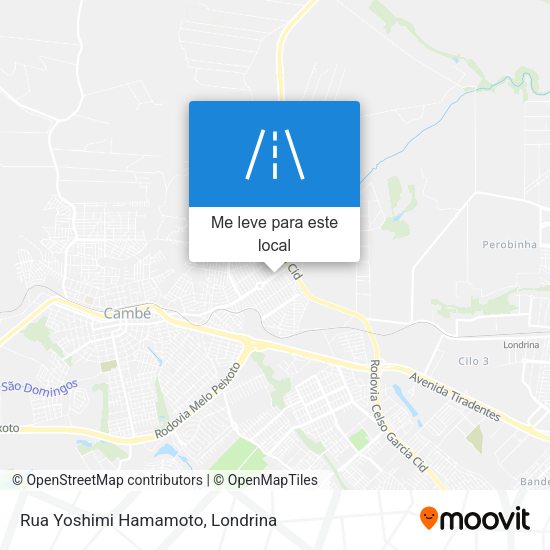 Rua Yoshimi Hamamoto mapa