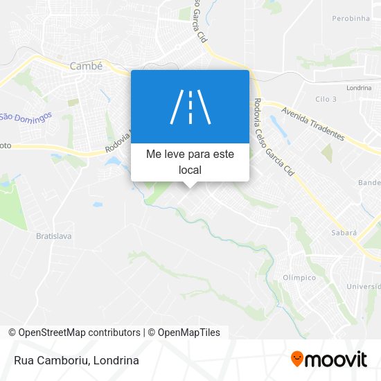 Rua Camboriu mapa