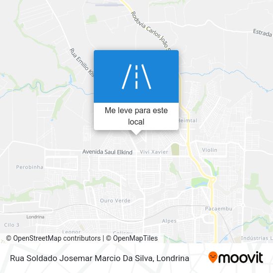 Rua Soldado Josemar Marcio Da Silva mapa