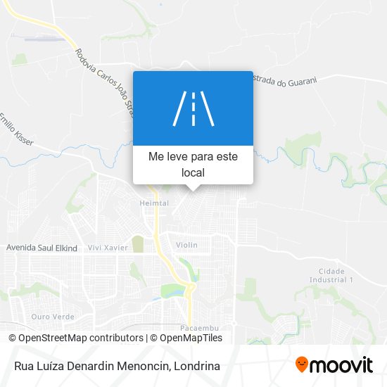 Rua Luíza Denardin Menoncin mapa