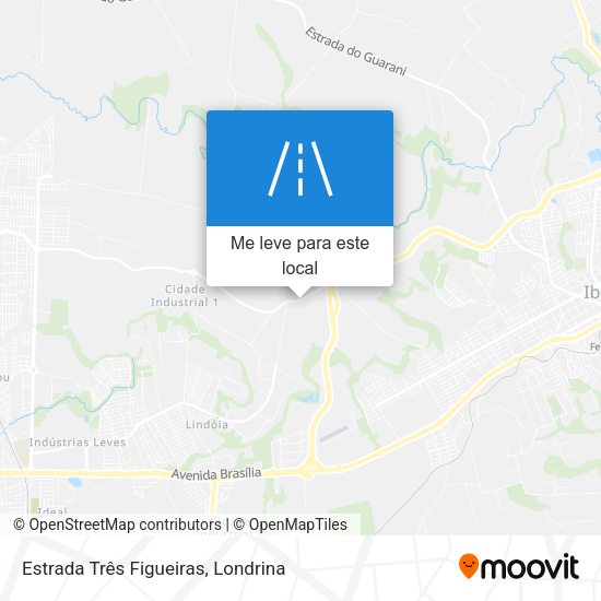 Estrada Três Figueiras mapa
