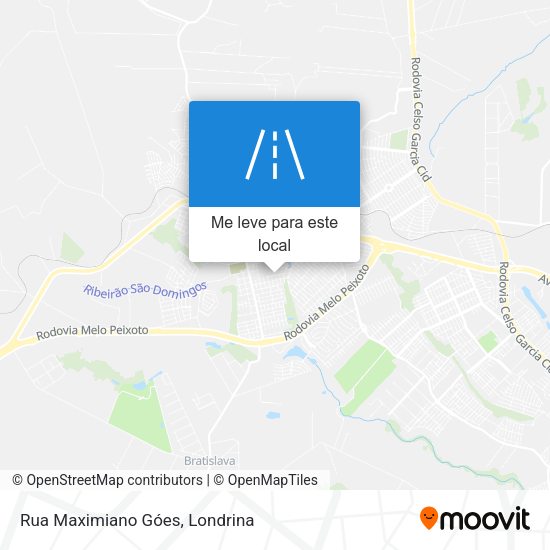Rua Maximiano Góes mapa