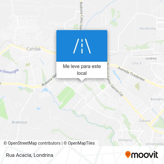 Rua Acacia mapa